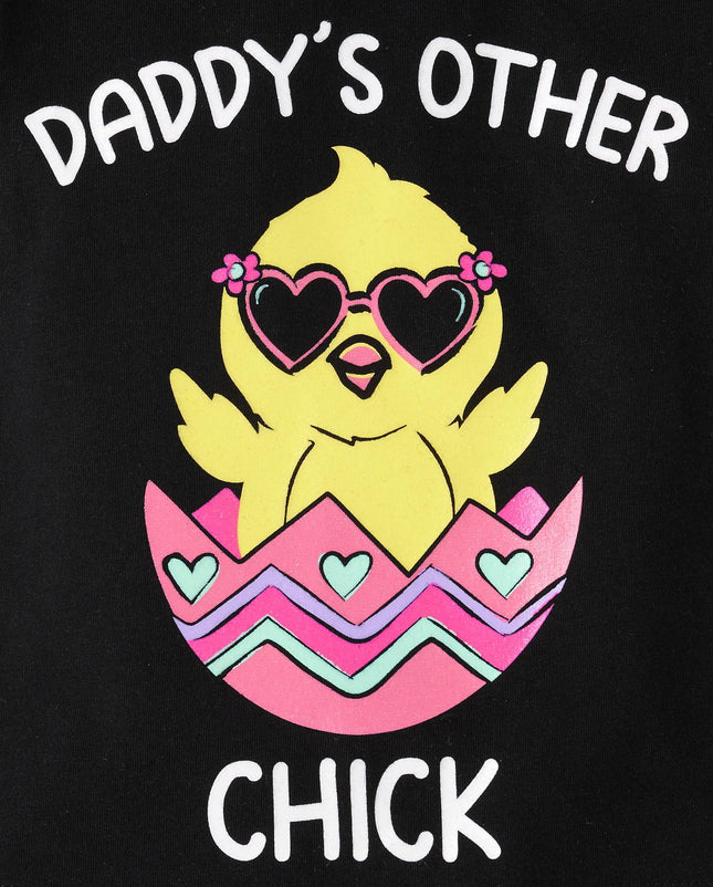 The Children's Place T-shirts graphiques à manches courtes pour bébés filles et tout-petites, motif licornes, papillons, tendances, lot de 3, Wild/Dad Chick/Princess, 18-24 mois