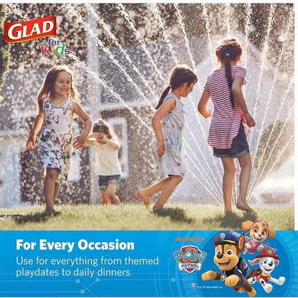 Platos de papel Paw Patrol de Glad for Kids, paquete de 20, 8.5 pulgadas | Platos desechables de Paw Patrol para niños | Platos de papel desechables resistentes a remojo y aptos para microondas para todas las ocasiones