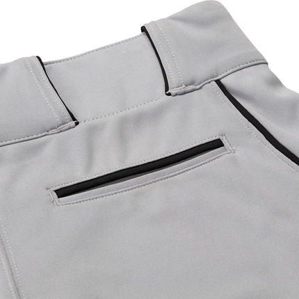 CHAMPRO Youth Triple Crown Baseball Pant, Grey/Black, X-Large