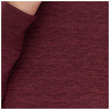 Traje térmico Union Suit de microgofrado prémium Fruit of the Loom para mujer, Merlot Heather, 4X