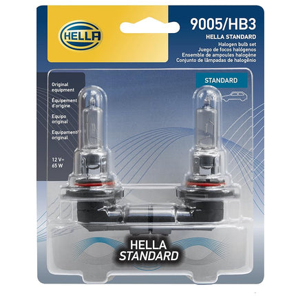 HELLA 9005 Halogen Headlight Bulb, 12V, 65W, P20d,