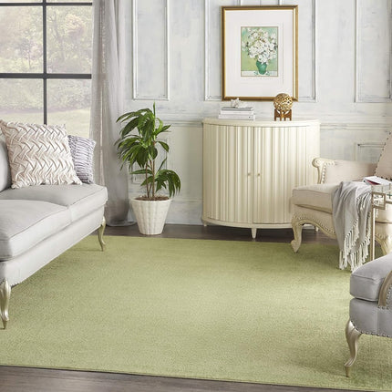 Nourison Essentials Solid Contemporary Green 7' X 10' Area Rug, 7' X 10'