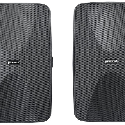 (6) Rockville WET-6525B 6.5" 70V Commercial Indoor/Outdoor Wall Speakers in Black