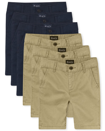 The Children's Place Boys Stretch Chino Shorts, Fl