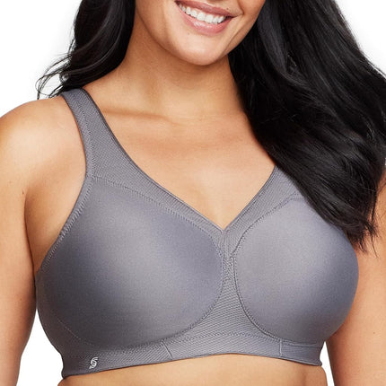 Glamorise MagicLift Seamless Sports Wirefree Bra 1006 (Women's & Women's Plus) Charcoal Gray