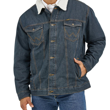 Wrangler Mens 74256rt Denim-jackets, Denim/Rustic 