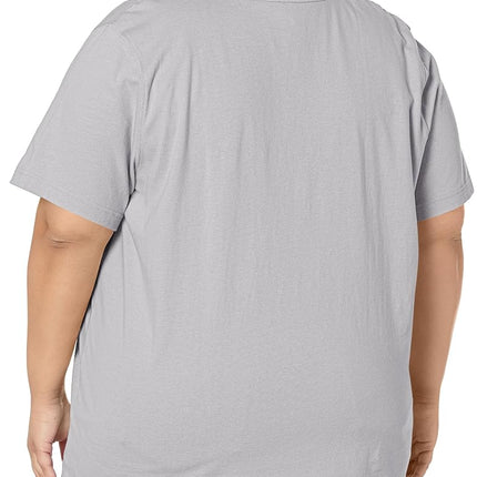 Dickies T-Shirt para mujer talla Plus, grueso con logo, gris jaspeado, 3X