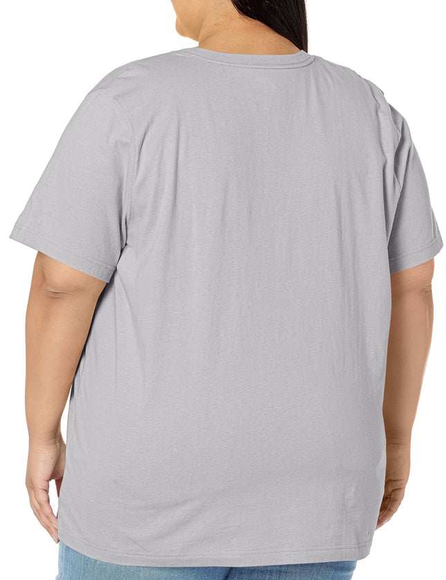 Dickies Size Women's Plus Heavyweight Logo T-Shirt, Heather Gray, 3X