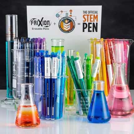 Pilot FriXion ColorSticks Erasable Gel Ink Stick Pens, Fine Point, Black Ink, Tub of 36 (5798)