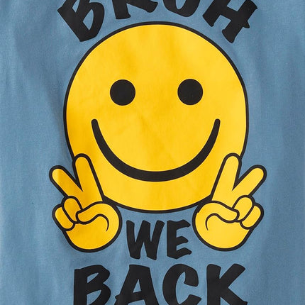 Lot de T-shirts graphiques à manches courtes pour garçons The Children's Place, Motifs Bruh/Genius/Study, Petite taille