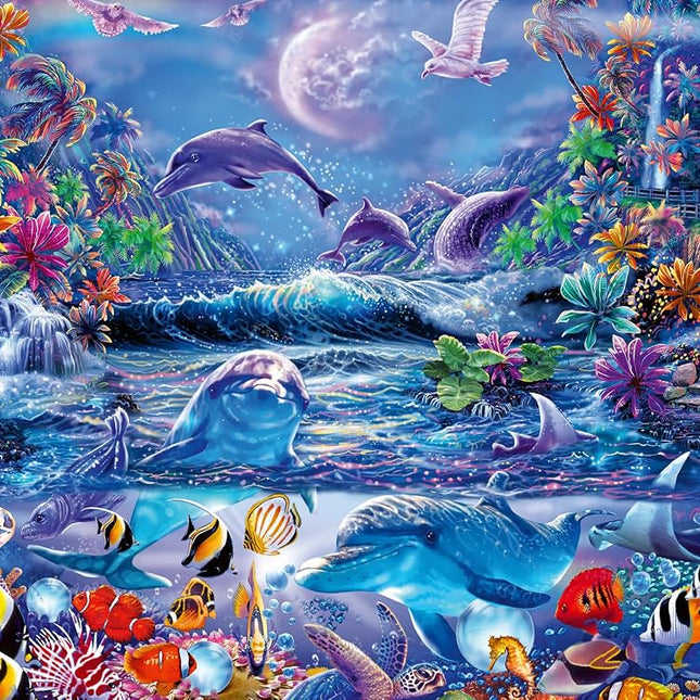 Ravensburger 12000478 - Moonlit Magic - 500 pieces jigsaw puzzle – Puzzle for adults and kids age 12 years up,