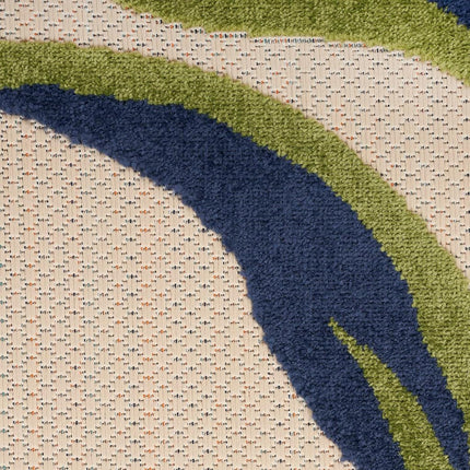 Tapis Nourison Multicolor 1,5 x 1,5 m, facile à nettoyer, ne perd pas ses poils, pour chambre, salon, salle à manger, cuisine (1,5 x 1,5 m)