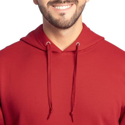 Fruit of the Loom Men's Eversoft Fleece Hoodies, Full Zip, Moisture Wicking & Breathable, Sizes S-4x Hooded Sweatshirt, Red Pullover, S