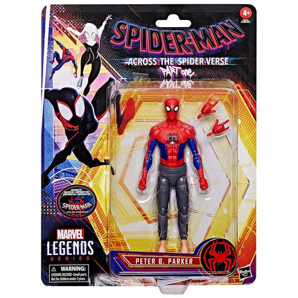 Marvel Legends Series Spider-Man: Across the Spider-Verse (Part One) Peter B Parker 15-cm Action Figure, 2 Accessories
