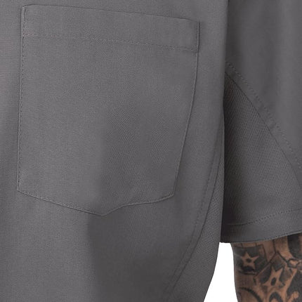 Colour by Chef Works B179-L Cool Vent Chefs Shirt, Large, Grey