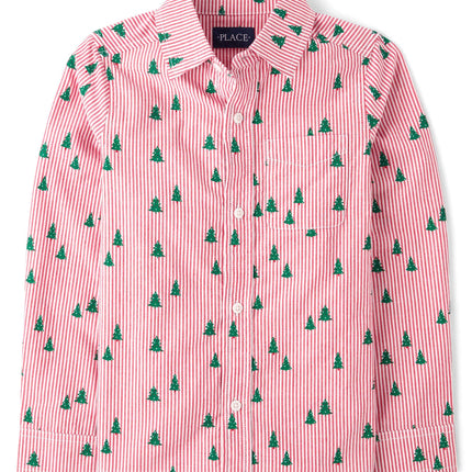 The Children's Place Boy's Long Sleeve Button Down