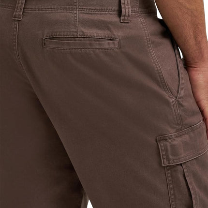 Wrangler Authentics Men's Classic Cargo Stretch Short, Chocolate Brown, 32