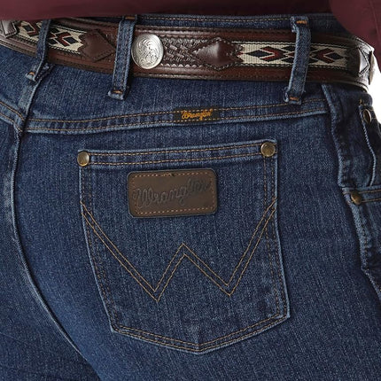 Wrangler Men's Premium Performance Cowboy Cut Slim Jean, Mid Stone, 35W x 36L