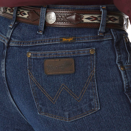 Wrangler Men's Premium Performance Cowboy Cut Slim Jean, Mid Stone, 35W x 36L