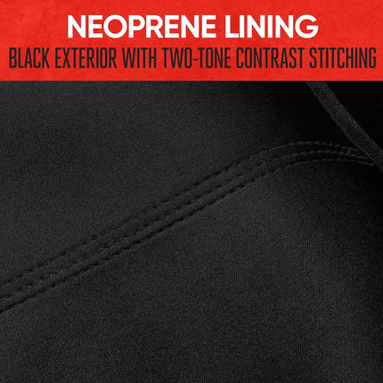 Motor Trend SpillGuard Waterproof Rear Bench Car Seat Cover, Black Stitching – Split Bench Rear Seat Protector with Neoprene Padding, Back Seat Cover for Kids & Dogs, Car Interior Covers