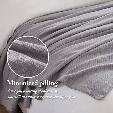 Madison Park Premier Comfort Liquid Cotton Blanket, Full/Queen, Gray