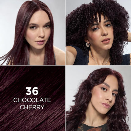 L'Oreal Paris Feria Permanent Hair Color, Chocolate Cherry, 2 Count
