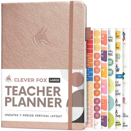 Clever Fox Teacher Planner – School Year Planner w