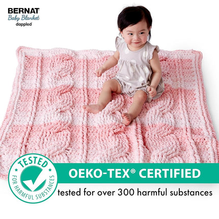 Bernat Baby Blanket Dappled Cake Wandering Blue Yarn - 2 Pack of 300g/10.5oz - Polyester - 6 Super Bulky - 220 Yards - Knitting, Crocheting & Crafts, Chunky Chenille Yarn