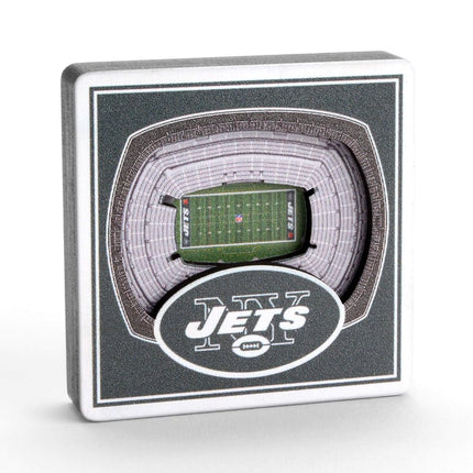 YouTheFan NFL New York Jets - MetLife Stadium 3D StadiumView Magnet3D StadiumView Magnet, Team Colors, Small (8493458)