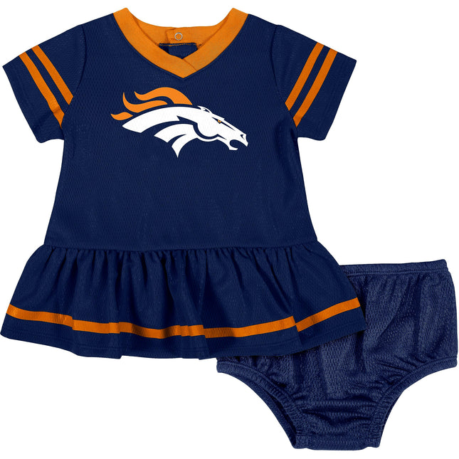 NFL Denver Broncos Girls 2018Dazzle Dress & Panty,