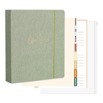 Ampleer Life Book Document Organizer Folio, End of