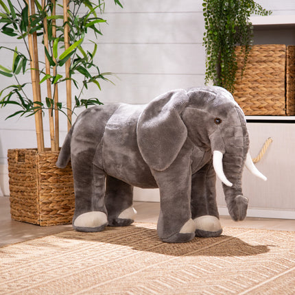Melissa & Doug Elefante Gigante - Animal de Peluche Realista (más de 90 cm de largo)