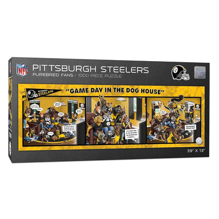 YouTheFan NFL Pittsburgh Steelers Game Day in The Dog House 1000pc Puzzle