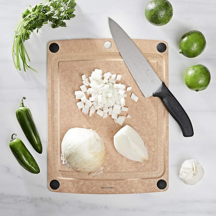 Epicurean All-in-One Series Cutting Board, 37 x 28.5 x 0.6cm - Natural