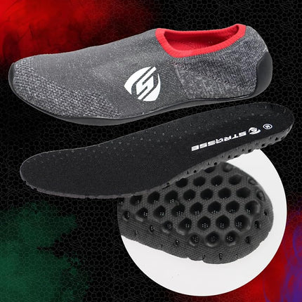 STRASSE SIM Racing Shoes - Special Grip, Thin & Lightweight for Hours of Comfortable Pedal Work in Sim Cockpit, Gran Turismo, PS4, PS5 Prestige Games, Red, Large Women/Medium Men