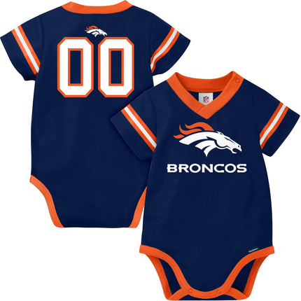 NFL Denver Broncos Team Jersey Bodysuit, blue/oran