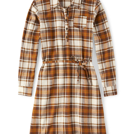 The Children's Place,Fall Plaid Long Sleeve Dress,