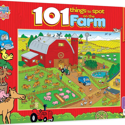 MasterPieces 101 Things to Spot on a Farm 101 Piece Jigsaw Puzzle