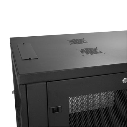 StarTech 12U 19in Enclosed 4-Post Server Cabinet, 29in Deep, 450kg/992lb