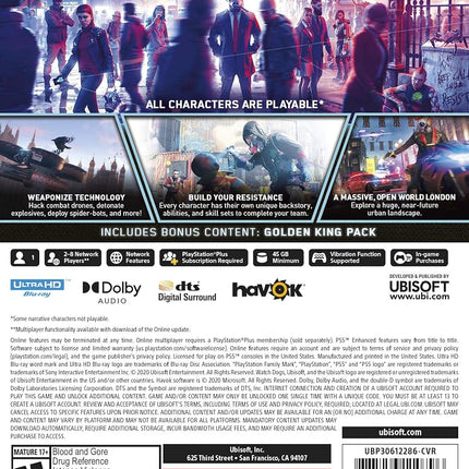 Watch Dogs: Legion (édition nord-américaine importée) - PS5 [PlayStation 5]