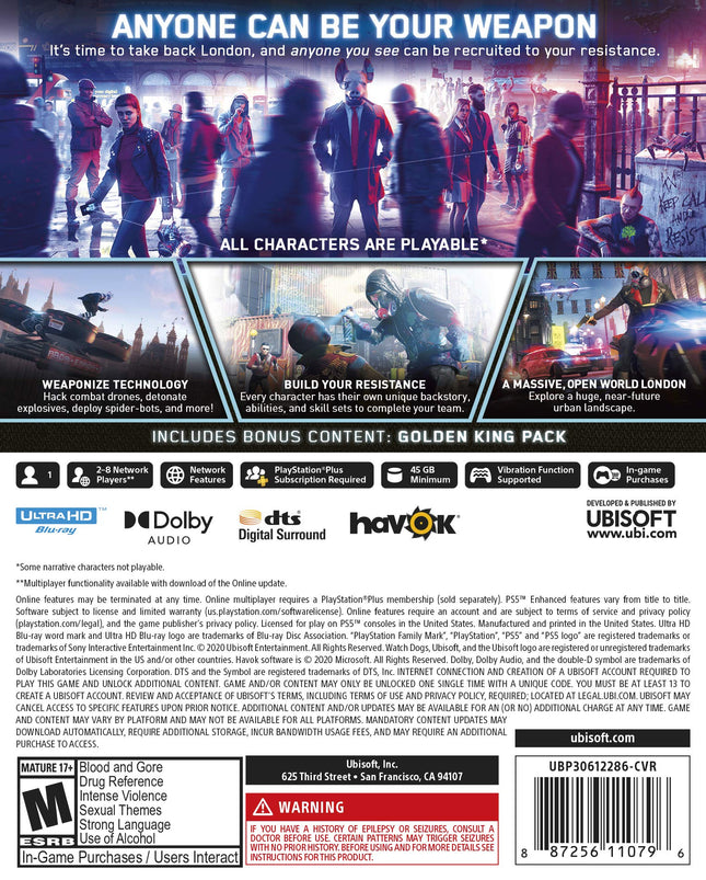 Watch Dogs: Legion (輸入版:北米) - PS5 [PlayStation 5]