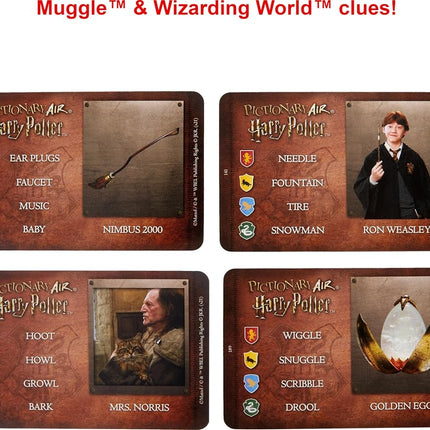 Mattel Games Pictionary Air Harry Potter, Standard, Brown,cream,gold