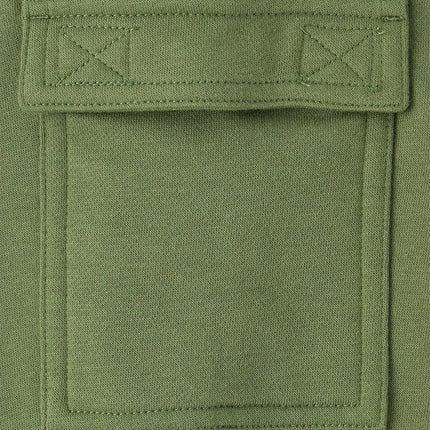 The Children's Place Pantalon de jogging en molleton actif pour garçons, Cargo olive, Petit