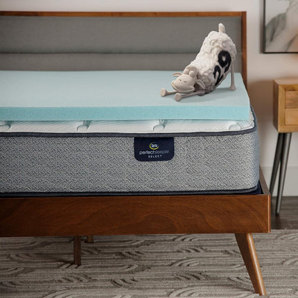 Surmatelas en mousse à mémoire de forme Serta ThermaGel, rafraîchissant et soulageant la pression, 5 cm, California King