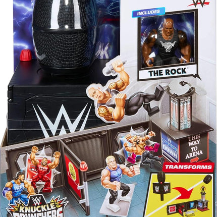 Mattel WWE Knuckle Crunchers 2-in-1 Microphone & Playset