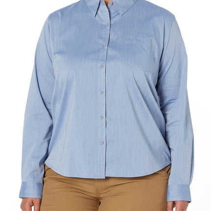 Dickies Women's Long Sleeve Stretch Poplin Work Sh