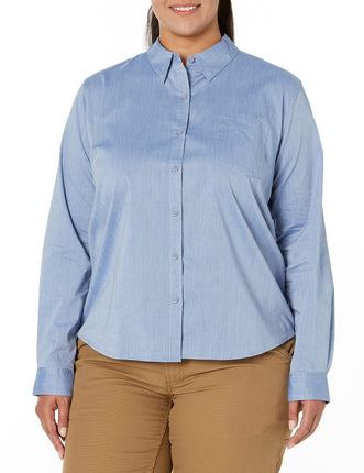 Dickies Women's Long Sleeve Stretch Poplin Work Sh