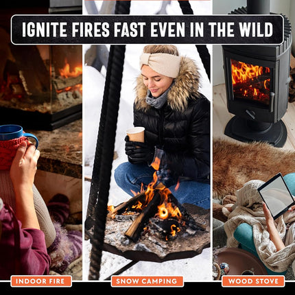 Billy Buckskin Co. 10 lb. Fatwood Fire Starter Sticks | Easy & Safe Fire Starter | Start a Fire with just 2 Sticks | Works in Any Weather Conditions | 10 lb Box