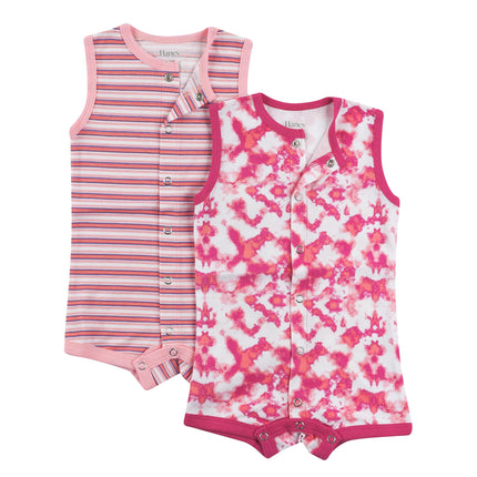 Hanes unisex-baby Ultimate Sleeveless Rompers for 
