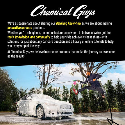 Chemical Guys Wheelie All Exterior Surface and Wheel Brush - Soft Bristles for Safe Cleaning of Wheels, Rims, Tires, and Exterior Surfaces on Cars, Trucks, Motorcycles, RVs, and More - Green